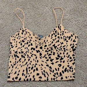 Leopard print cami